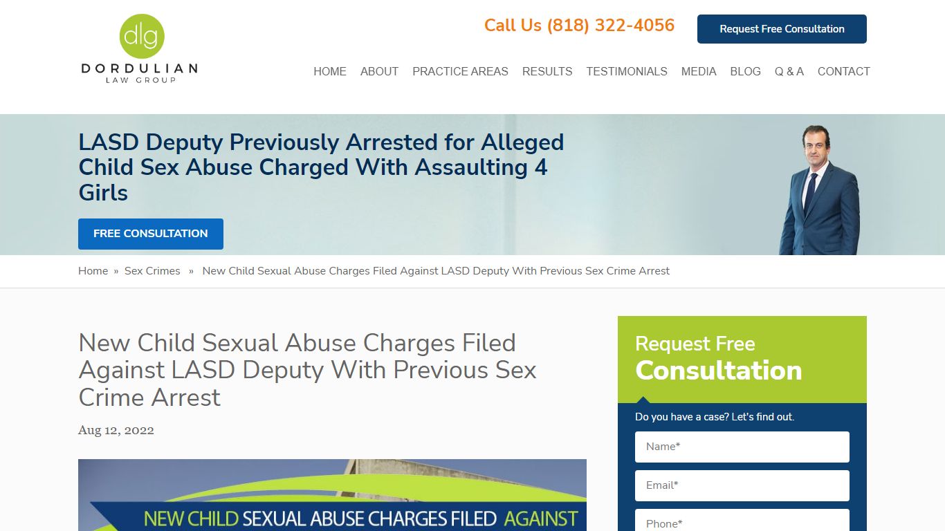 LASD Deputy Previously Arrested for Alleged Child Sex Abuse Charged ...